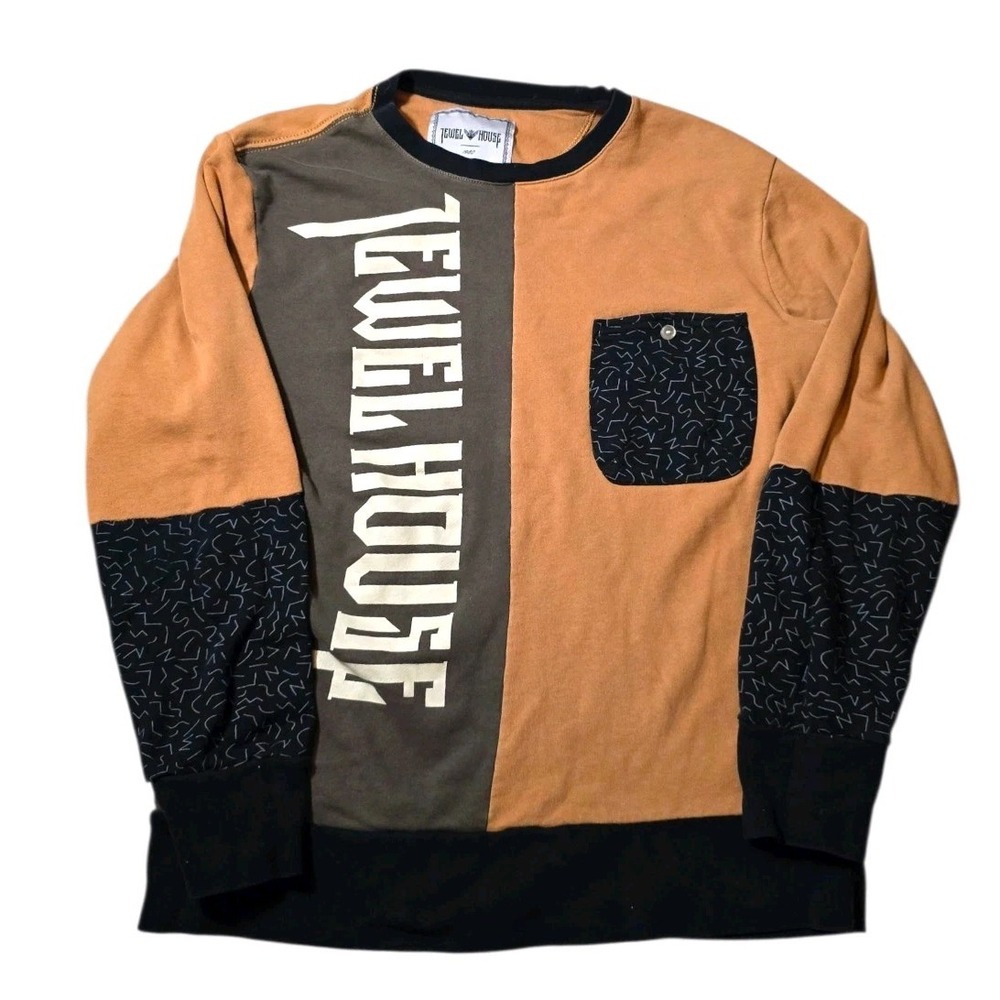 Jewel House Mens Sweatshirt Size Medium Hip Hop Streetwear Long Sleeve Y2K‎
